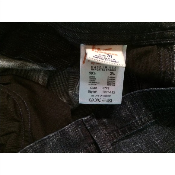 CITIZENS OF HUMANITY Cut Off Denim Jean Shorts Dark Blue Wash Mid Rise - Picture 6 of 6